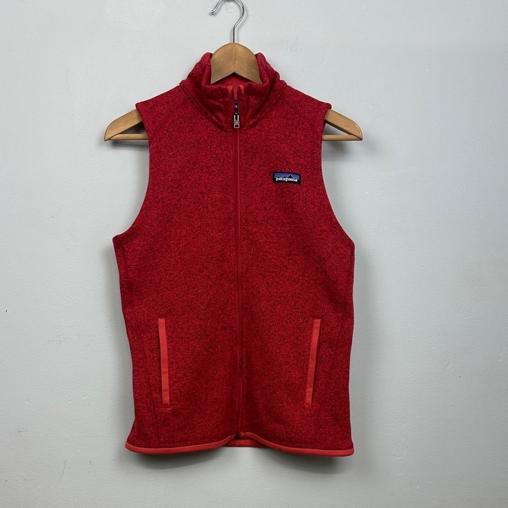 Patagonia Women’s Red Better Sweater Fleece Vest Sz XS